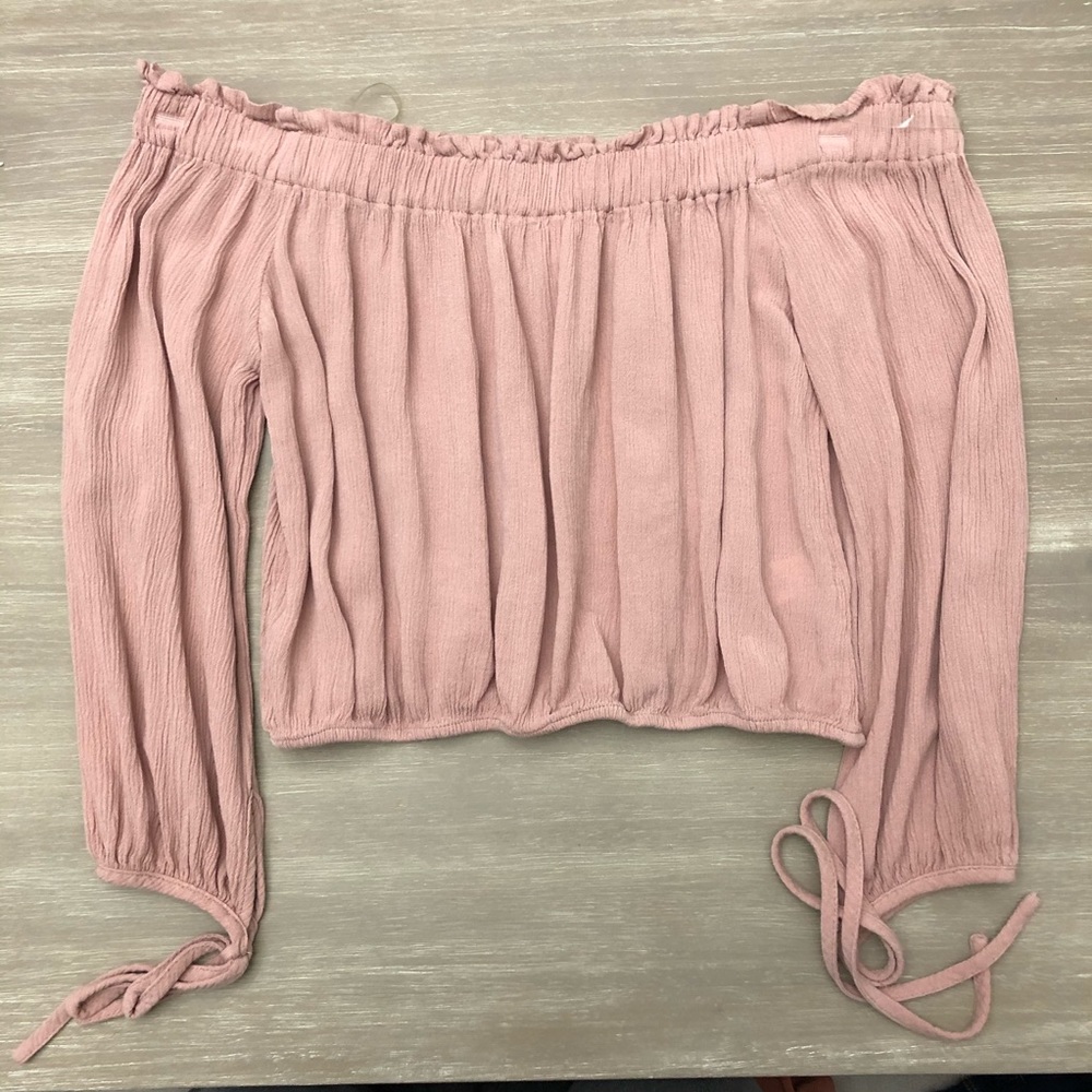 Pink Off the Shoulder Top